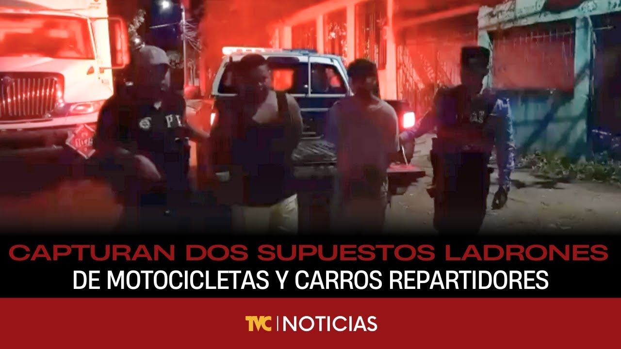 Capturan dos supuestos ladrones de motocicletas y carros repartidores