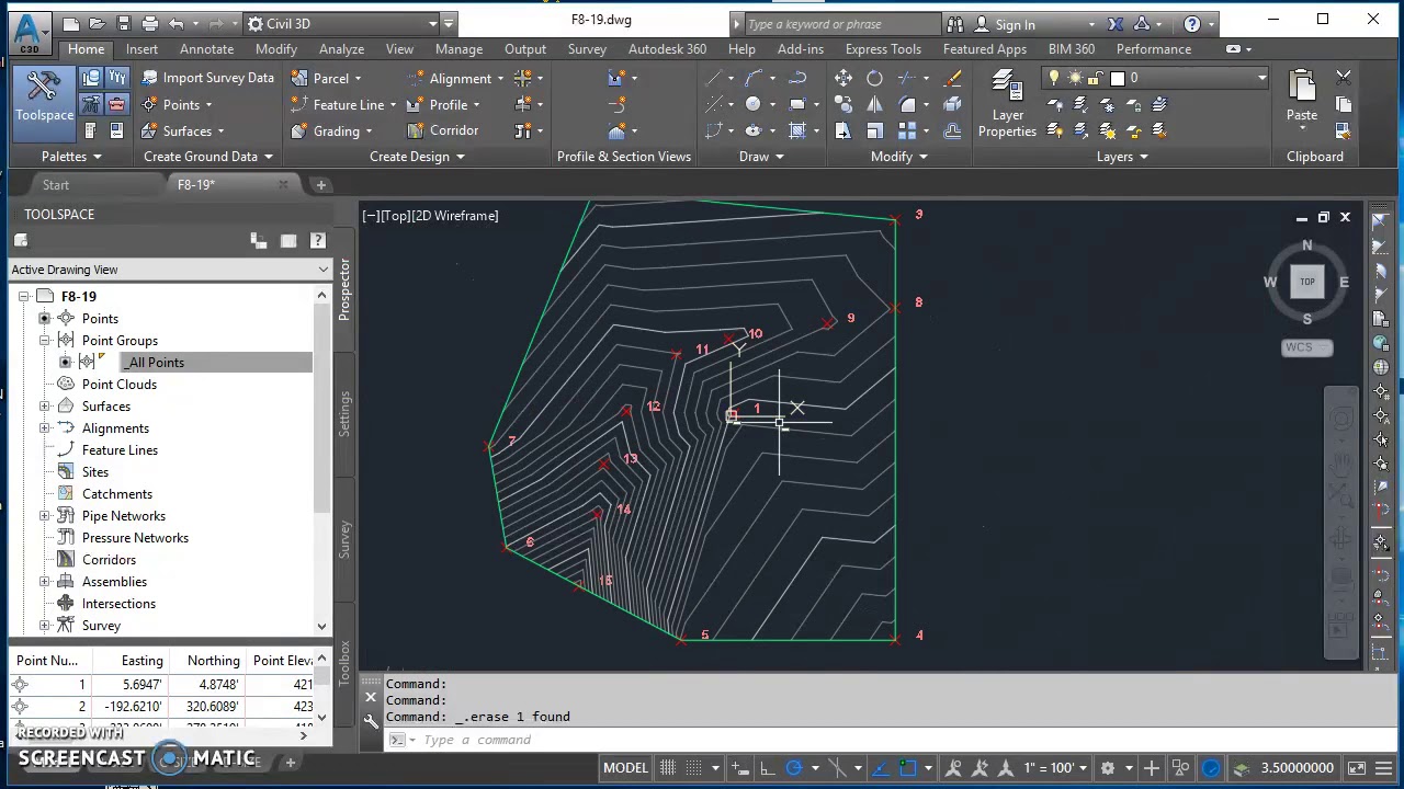 Creating Point Markers and Point Labels in Civil 3D