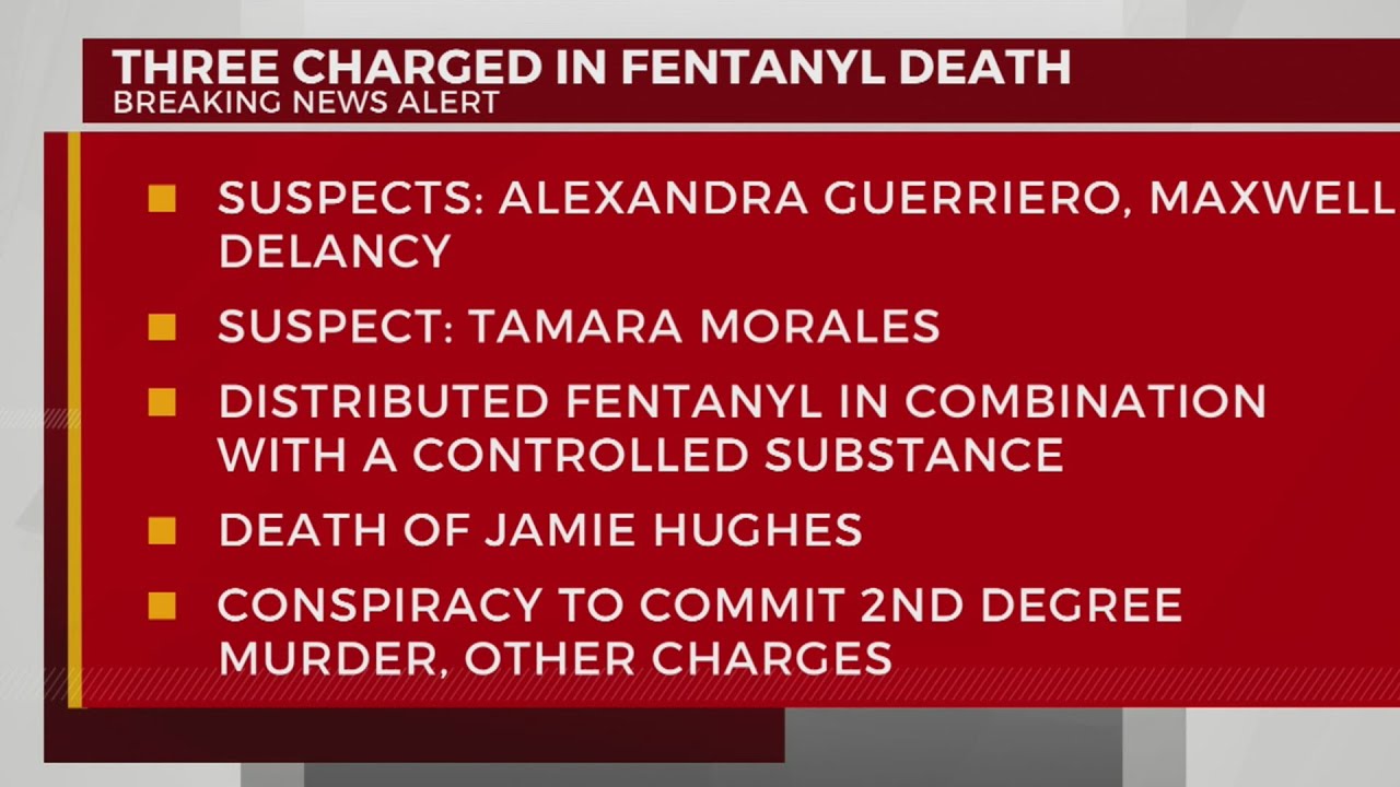 3 charged after woman dies from fentanyl