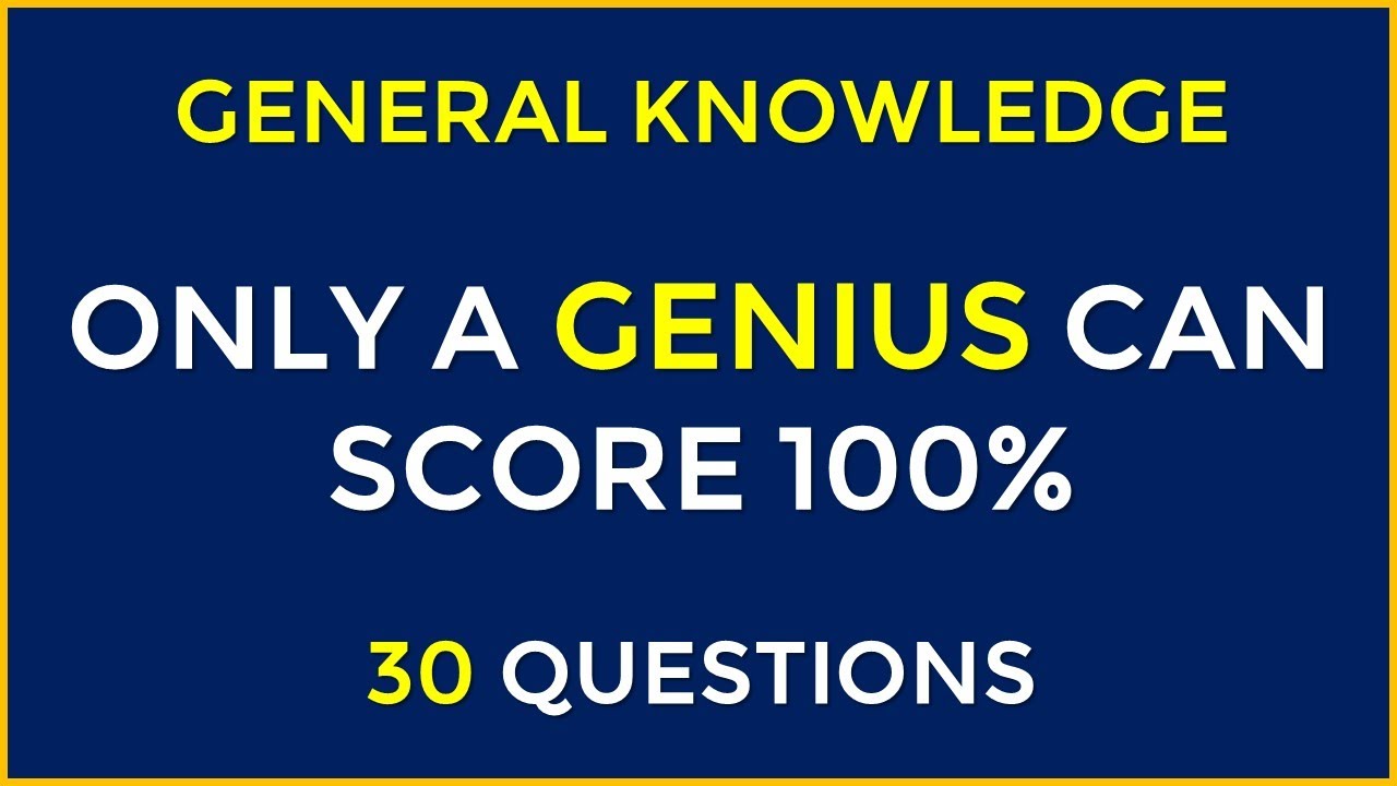 How Smart Are You? | General Knowledge Quiz | 30 Questions #challenge 48