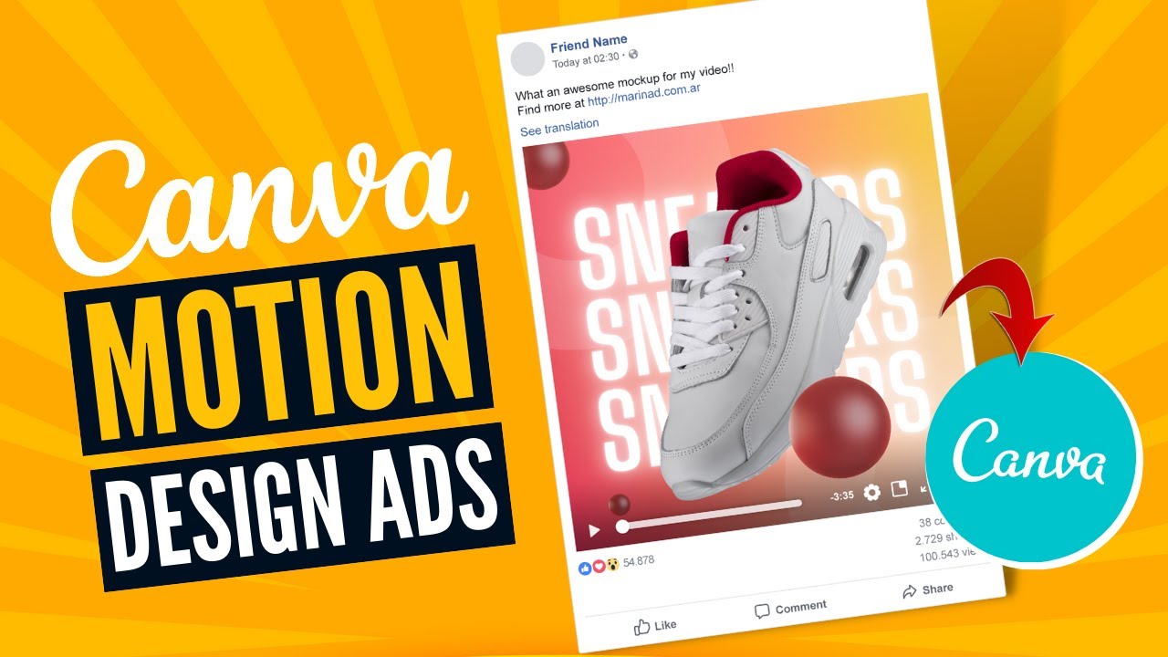 Canva Motion Design : Comment créer un DESIGN DE PUBLICITÉ Facebook avec ANIMATION sur Canva ?