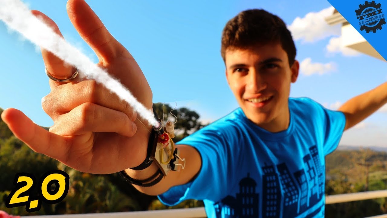 Como Fazer um LANÇADOR DE TEIA DO HOMEM ARANHA(Web Shooter 2.0)