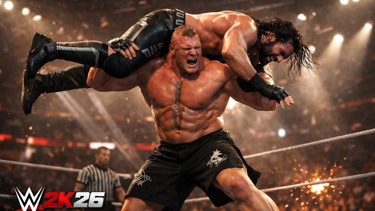 WWE 2K26 Brock Lesnar vs Seth Rollins – Beast vs Beastslayer 🔥 Full Match”
