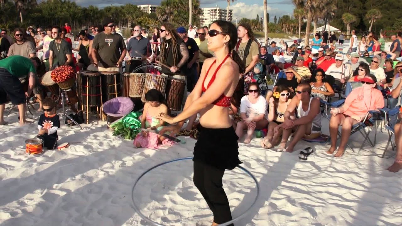 Siesta Beach Drum Circle Dance 2012