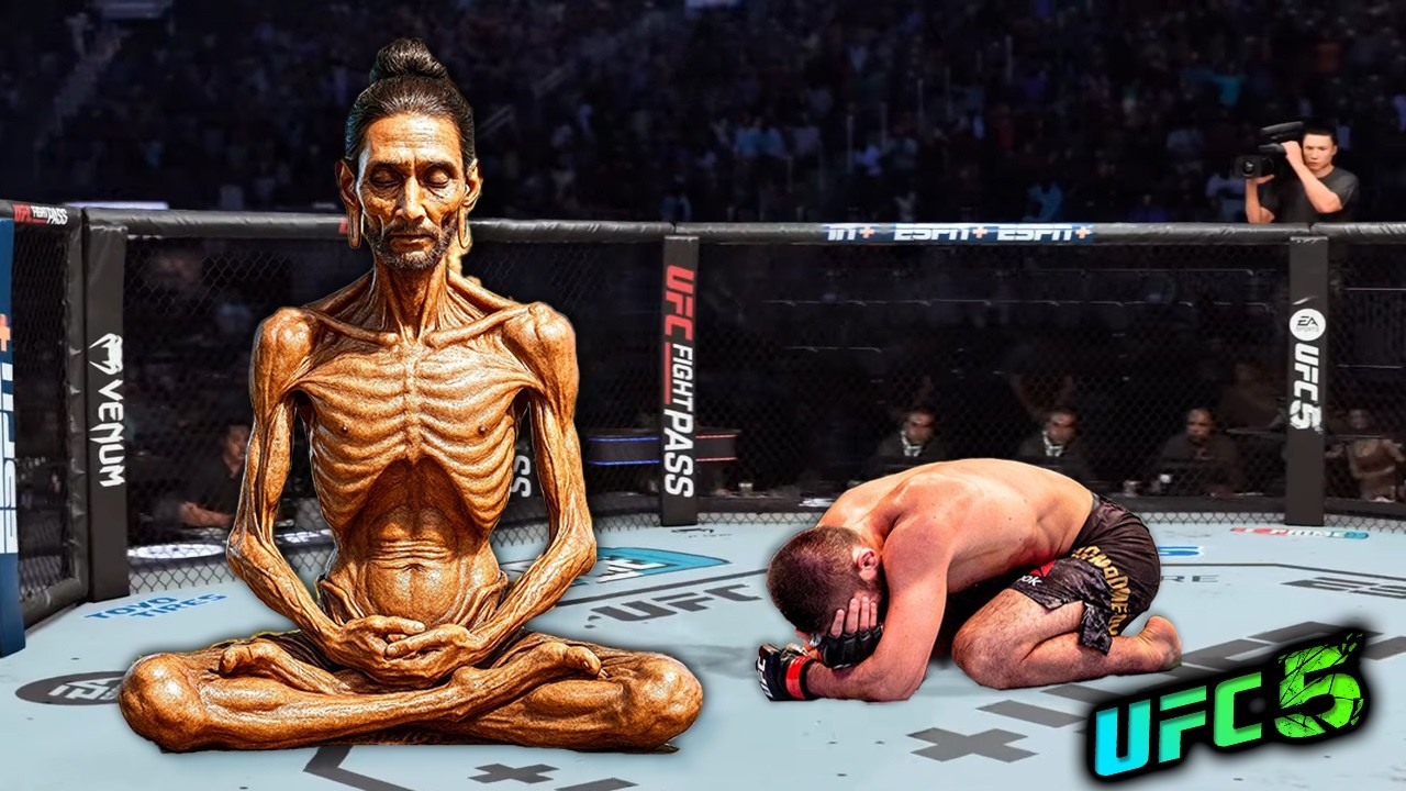 Реванш между азиатским сапожником Монком и Хабибом Нурмагомедовым (EA Sports UFC 5).