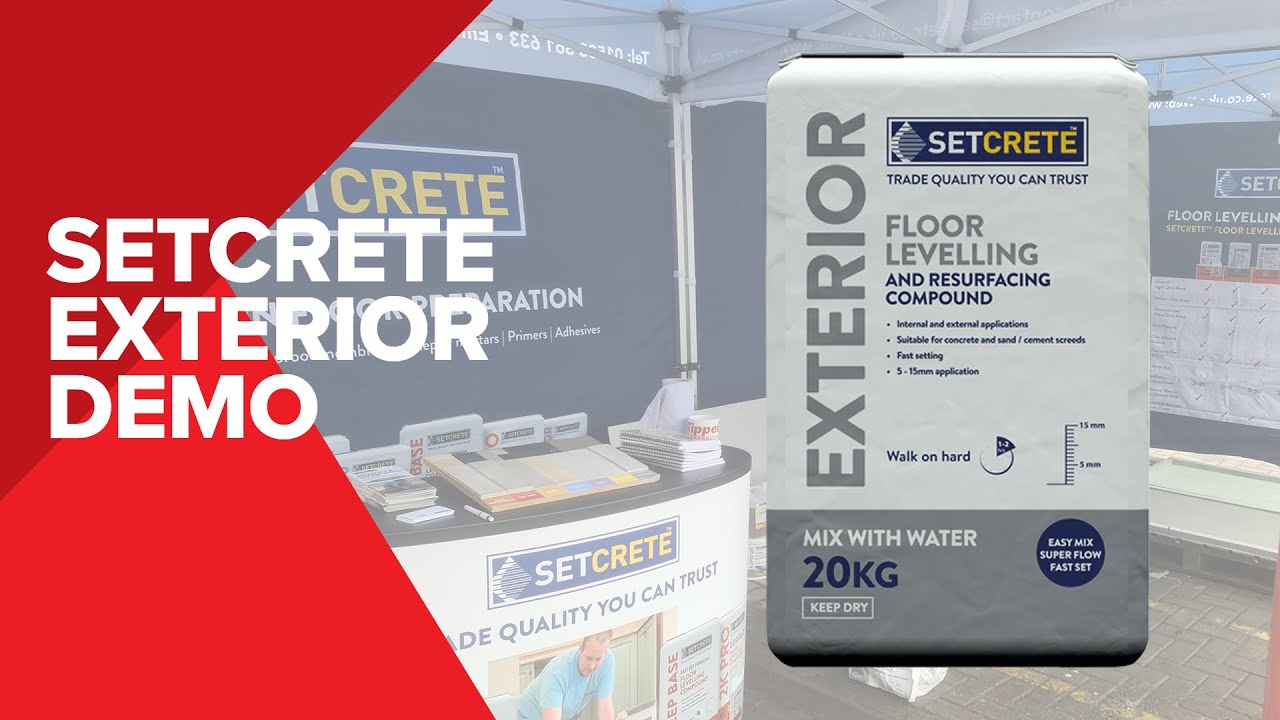 Setcrete Exterior Floor Levelling Compound Demonstration - Tippers Building Materials