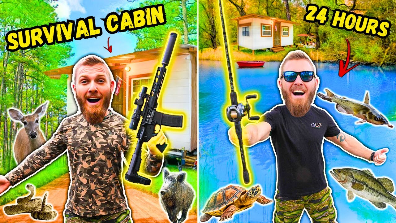 Eating ONLY What I Hunt or Fish for 24-HOURS (CHALLENGE)