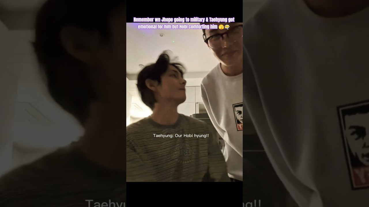 Remember wn Jhope going military & how Taehyung got emotional😶‍🌫️🫢