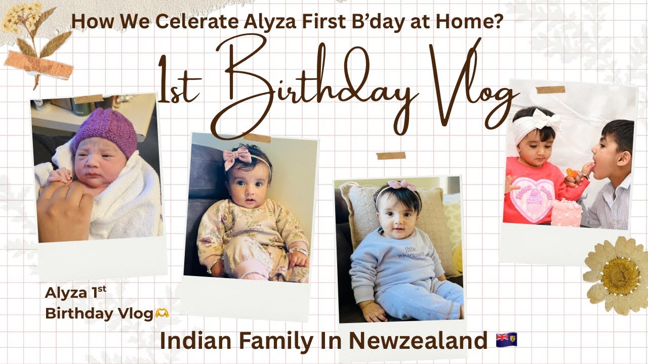 Our Daughter’s First Birthday 🎂 |Celebrating at Home Before the Big Weekend Party