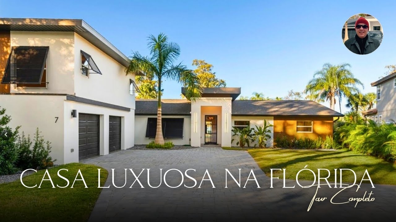 CASA LUXUOSA À BEIRA DO LAGO EM WINDERMERE, FLÓRIDA