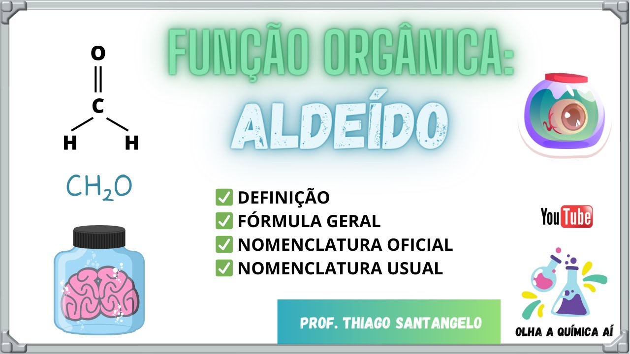 ✅ALDEÍDO: DEFINIÇÃO, FÓRMULA GERAL e NOMENCLATURA - Tudo o que você precisa saber #enem #vestibular