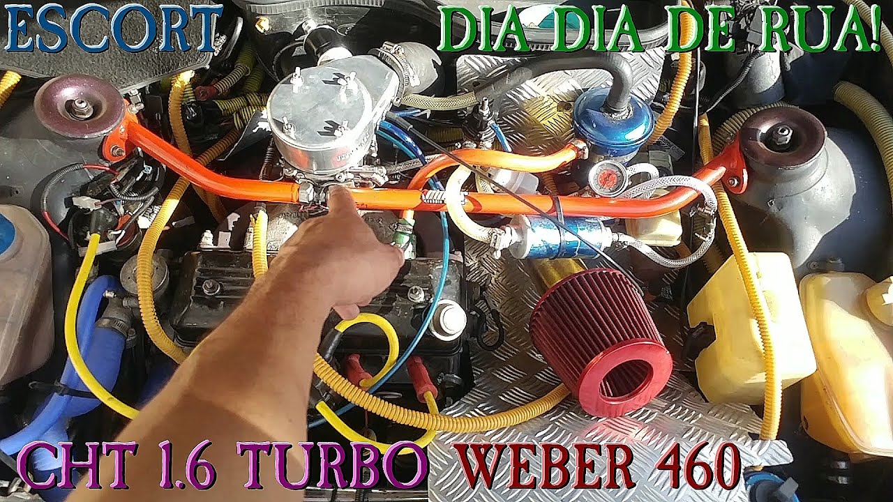 Montando Kit Turbo do Mercado Livre em Casa Adaptação Coletor e Escape Ford Escort 1.6 CHT WEBER 460