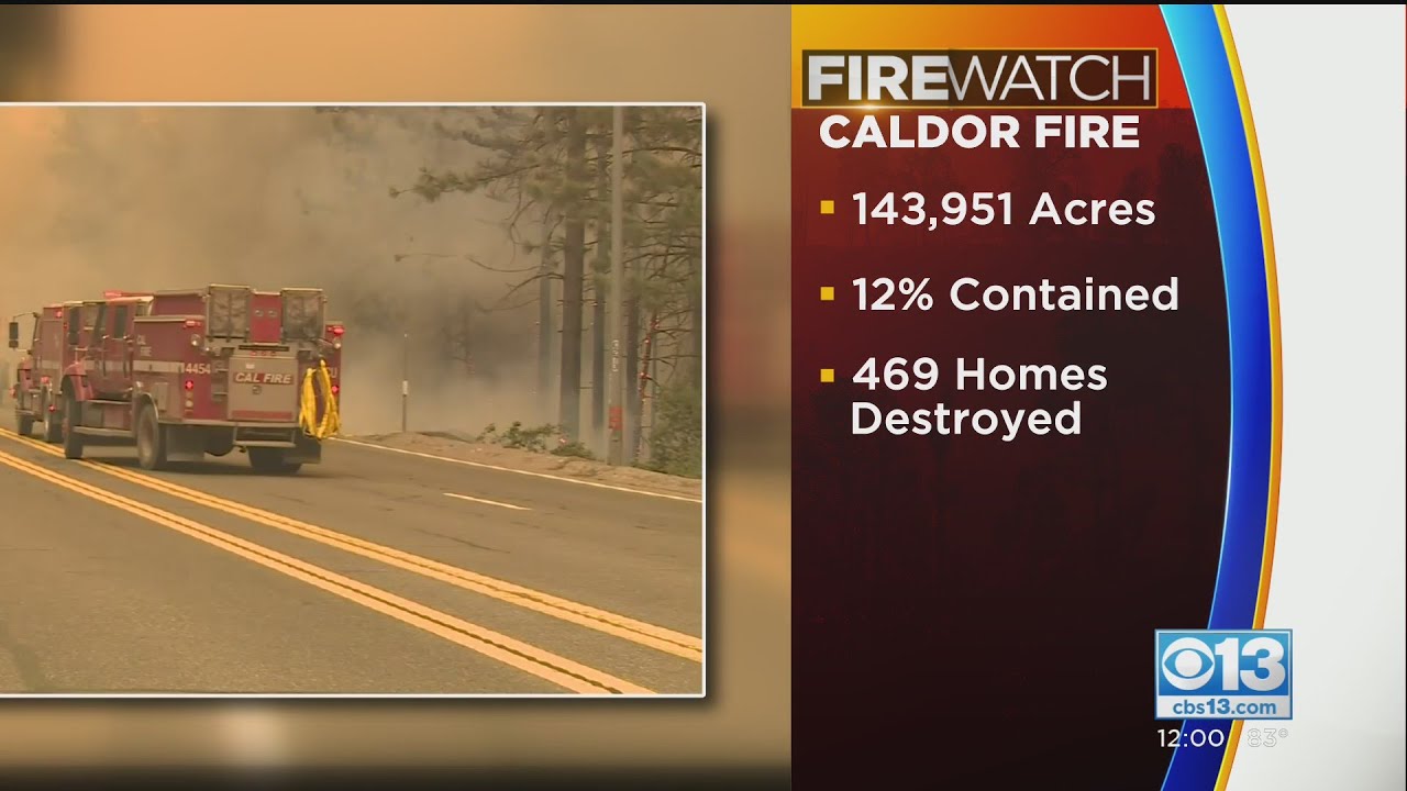 Caldor Fire Continues To Grow