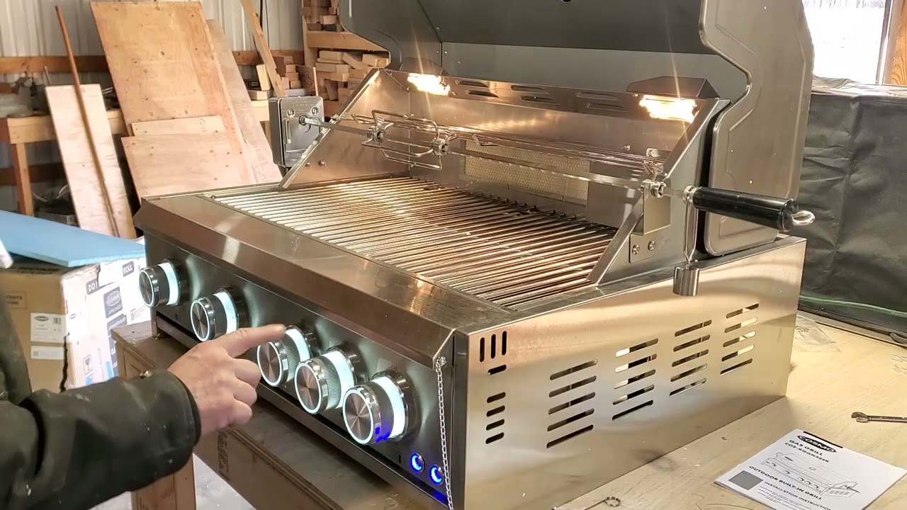 DIY Custom Stand For Built-in BBQ Grill