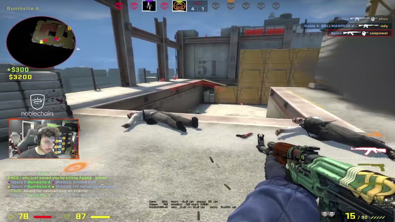 ENCE Spinx Stream |FPL| de_vertigo - CSGO TWITCH CLIPS!! #CSGO