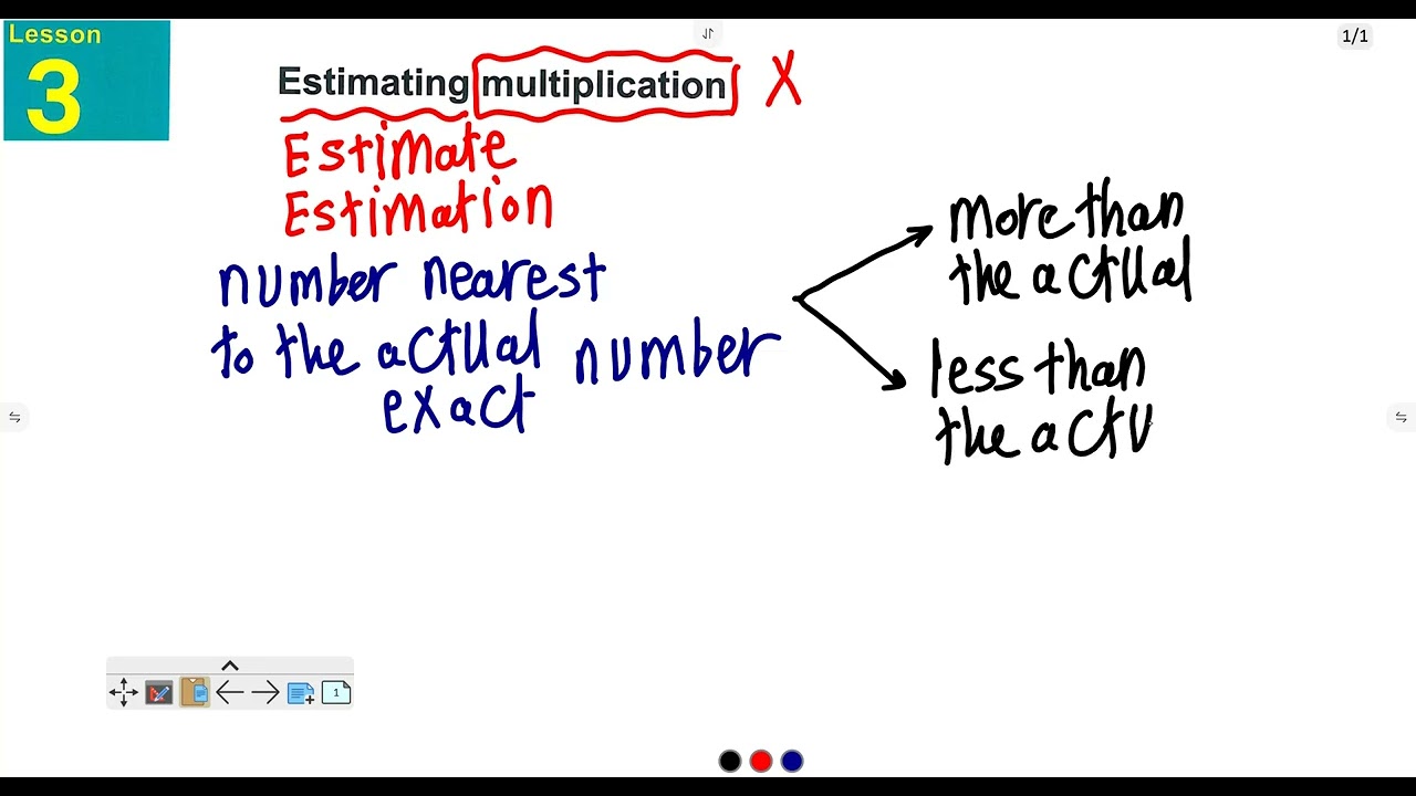 Gr3 - Chapter 7 - Lesson 3 - Estimating multiplication