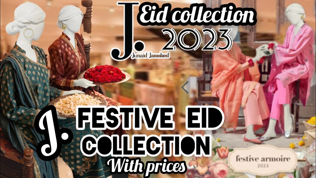 j.Junaid Jamshed latest lawn festive collection 2023 | j. Junaid Jamshed Eid collection 2023