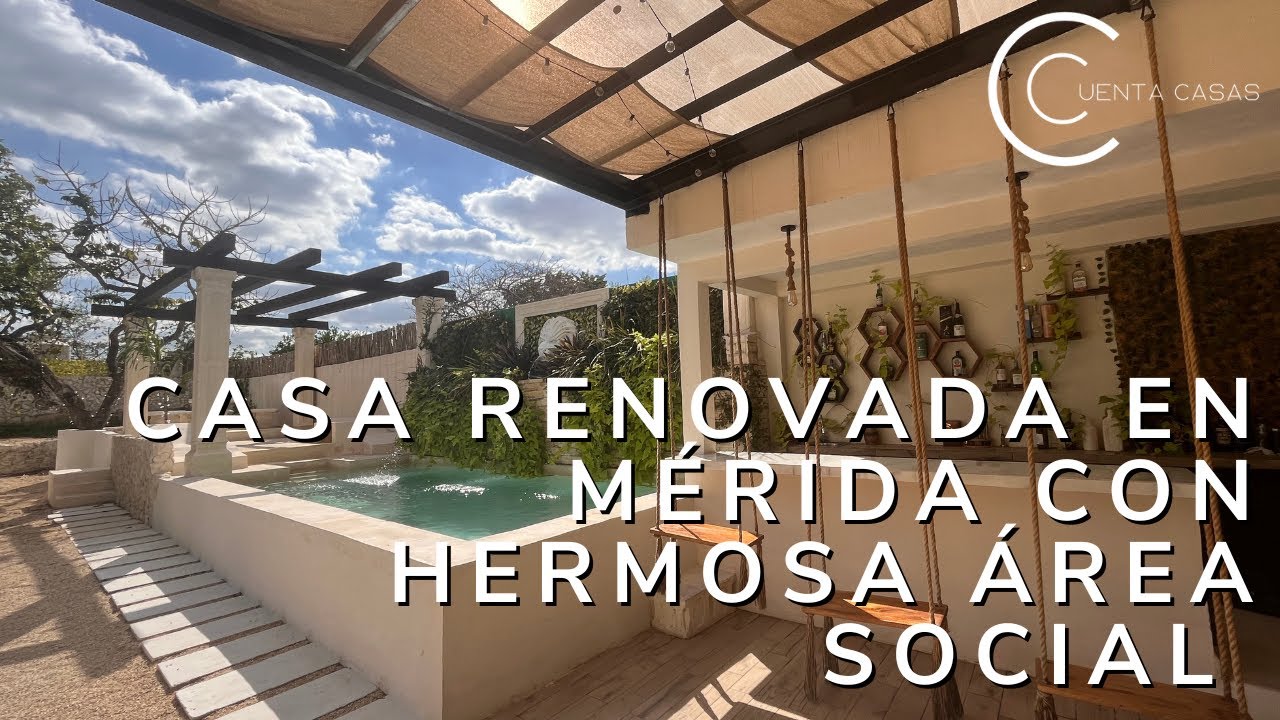 House Tour - Casa renovada en el centro de Mérida con hermosa área social