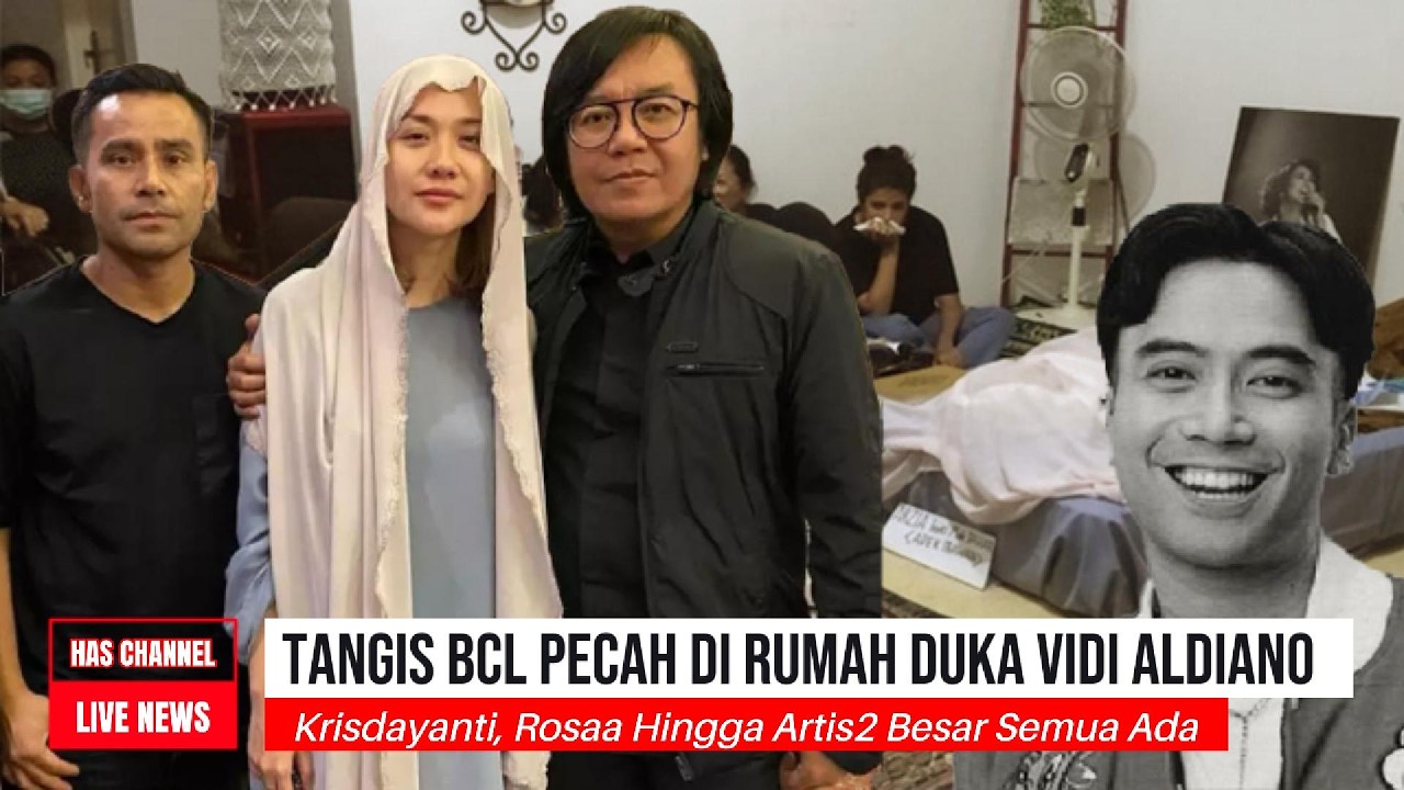 Tangis BCL Pecah di Rumah Duka Vidi Aldiano, Krisdayanti, Rosaa Hingga Artis2 Besar Semua Ada