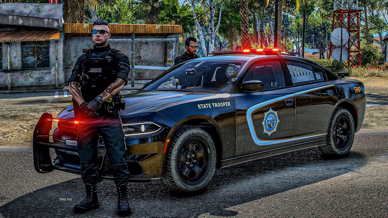 Playing As A Police Officer in GTA 5 LSPDFR 2024 State Trooper