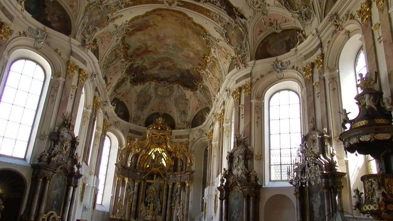 interior Iglesia San Agustin Augustinerkirche Maguncia Mainz Valle del Rin Alemania