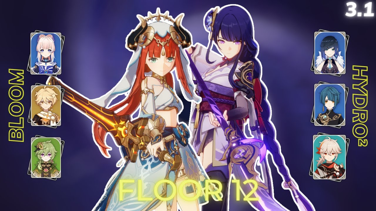 Nilou Bloom & Raiden Double Hydro | Floor 12 Spiral Abyss 3.1