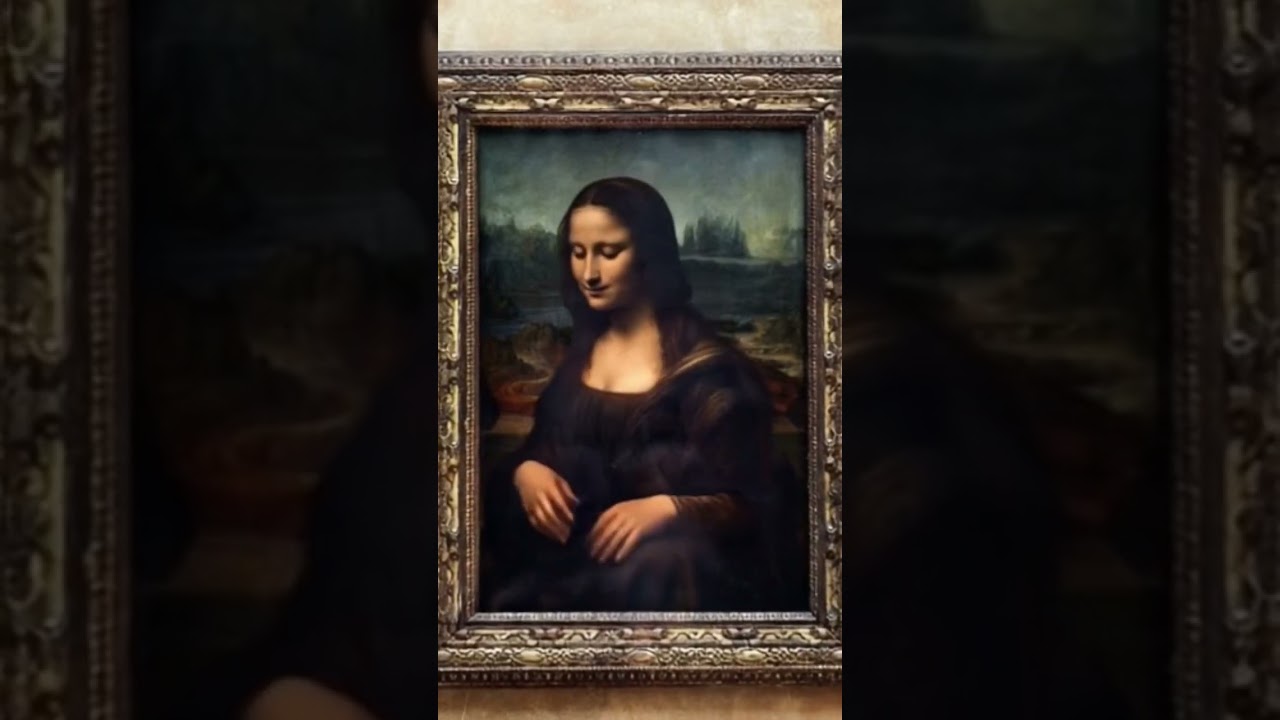 monalisa is running from picture l #shorts #ai # kids
