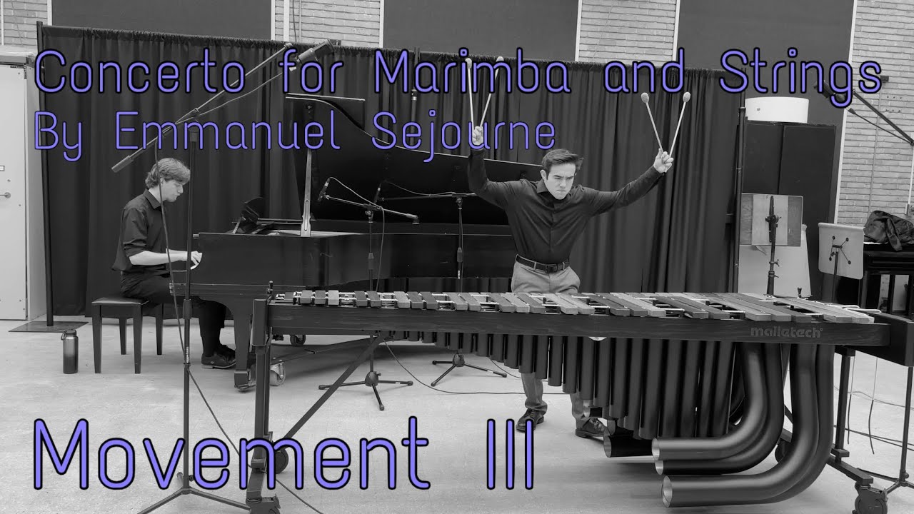 Concerto for Marimba and Strings (Mvt. 3) by Emmanuel Sejourne