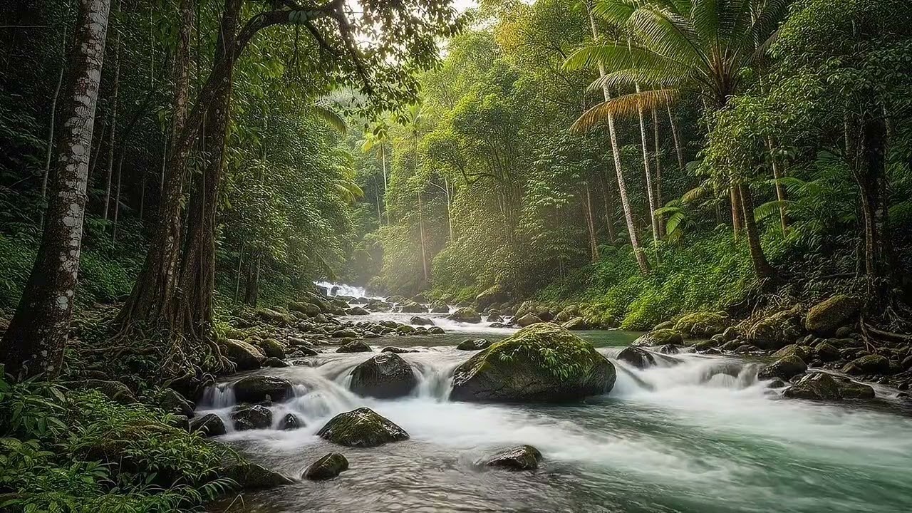 Peaceful Forest River Sounds | Relaxing Water Flow for Deep Sleep
