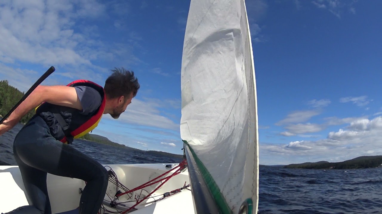 Segling med e-jolle, Källsand 2021-06-30