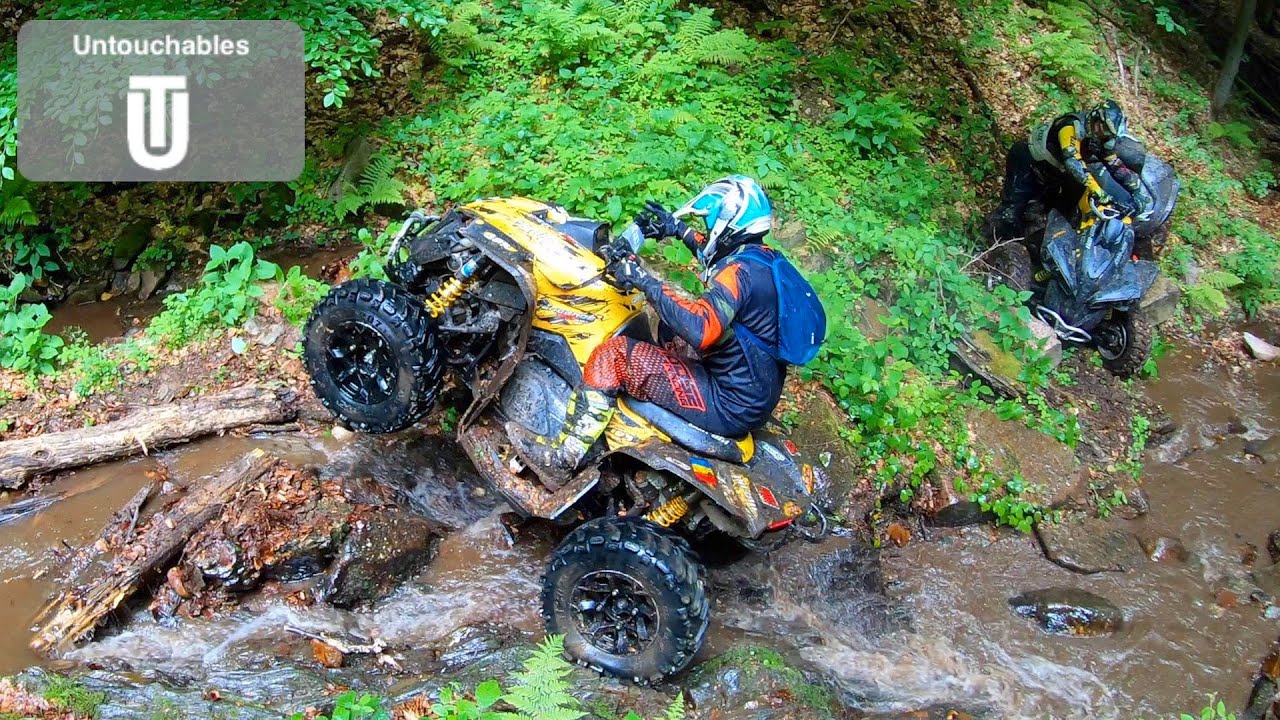 🤯ATV Hard Enduro Challenge❌ Flat Tire🦽 Big Rocks 🏔 Fallen Trees🌲❌ Hustling Through Everything