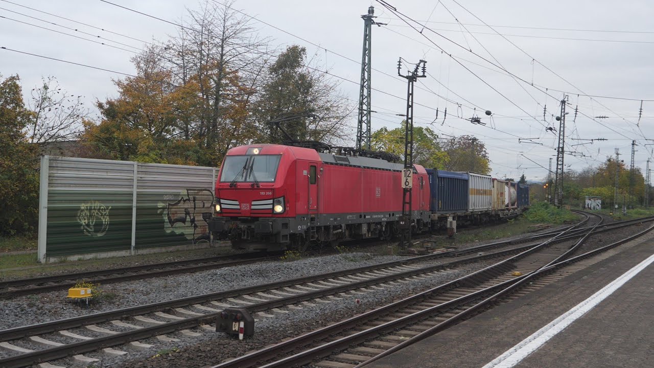 Eisenbahnverkehr in Mainz Bischofsheim Mit Br 411 430 429 425 622 1440 193 186 482 187 275 185 152