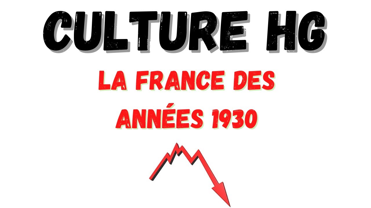 LA FRANCE DES ANNEES 1930 (BREVET - BAC)