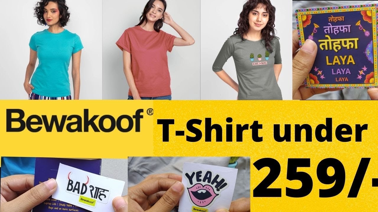 Bewakoof T-Shirts Unboxing & Review | Boyfriend T-Shirt | T-Shirt Haul | Unboxing Zindagi
