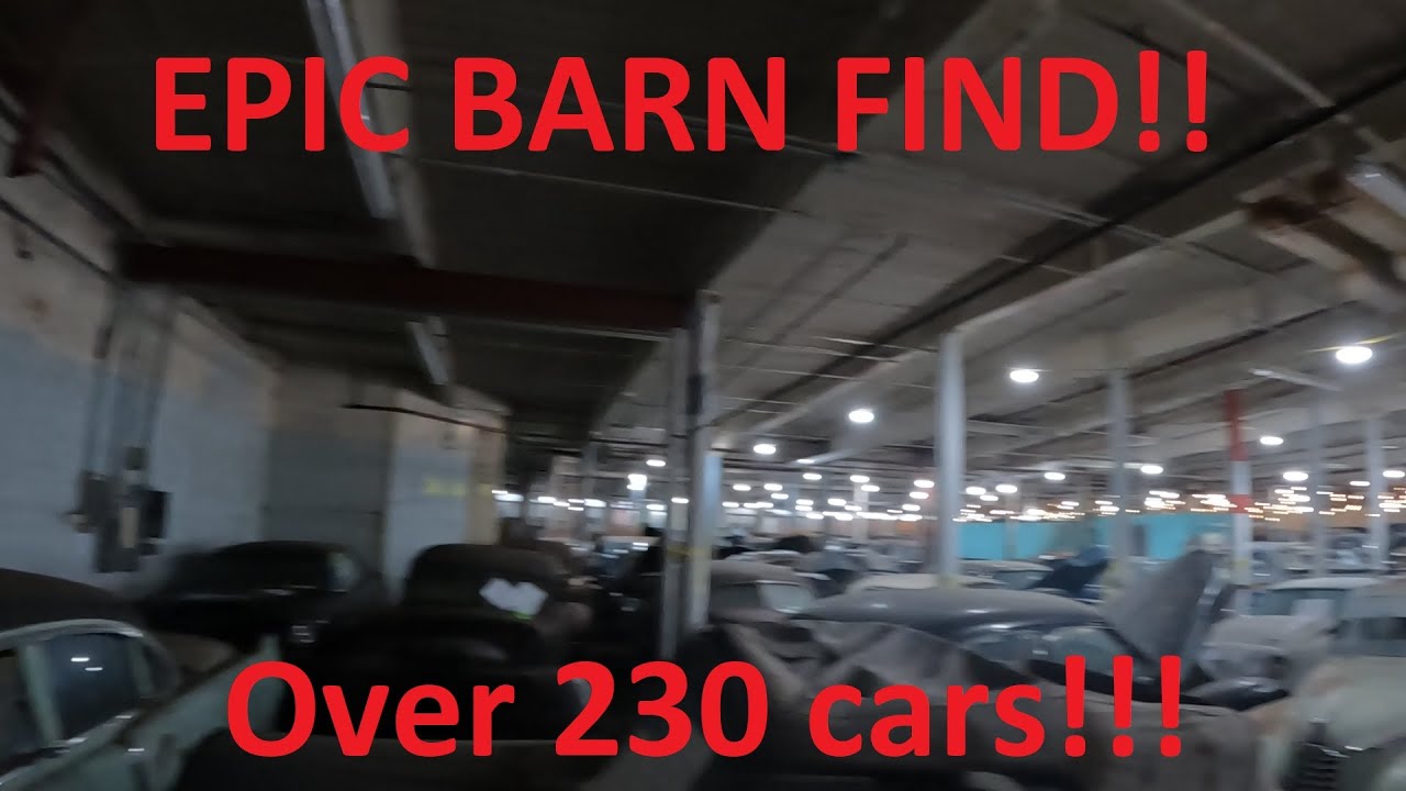 INSANE BARN FIND!! Over 230 cars from the 30s through the 60s packed inside a sketchy old building!