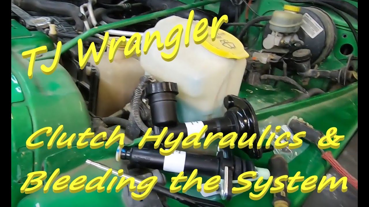 TJ Wrangler - Replacing Clutch Master & Slave Cylinder - Bleeding Clutch Hydraulics - DIY