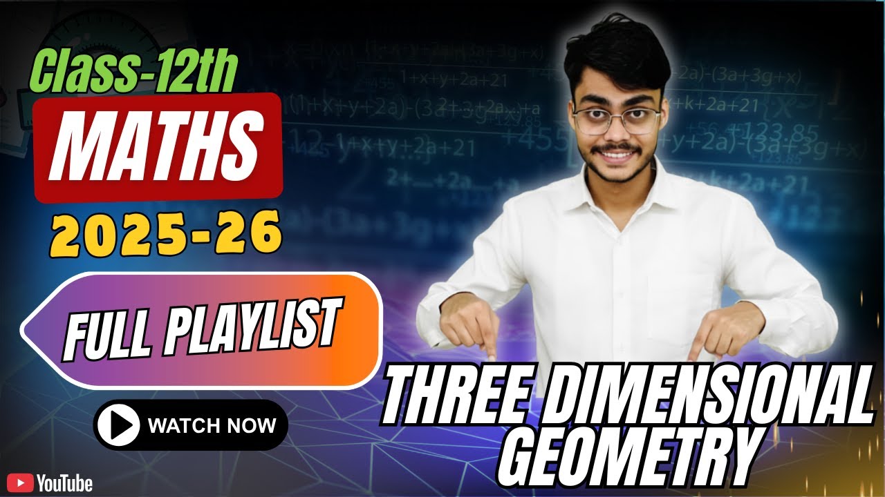 3D -Geometry Intro Ex11.1 12th Maths | Toseef sir| #threedimensionalgeometry 