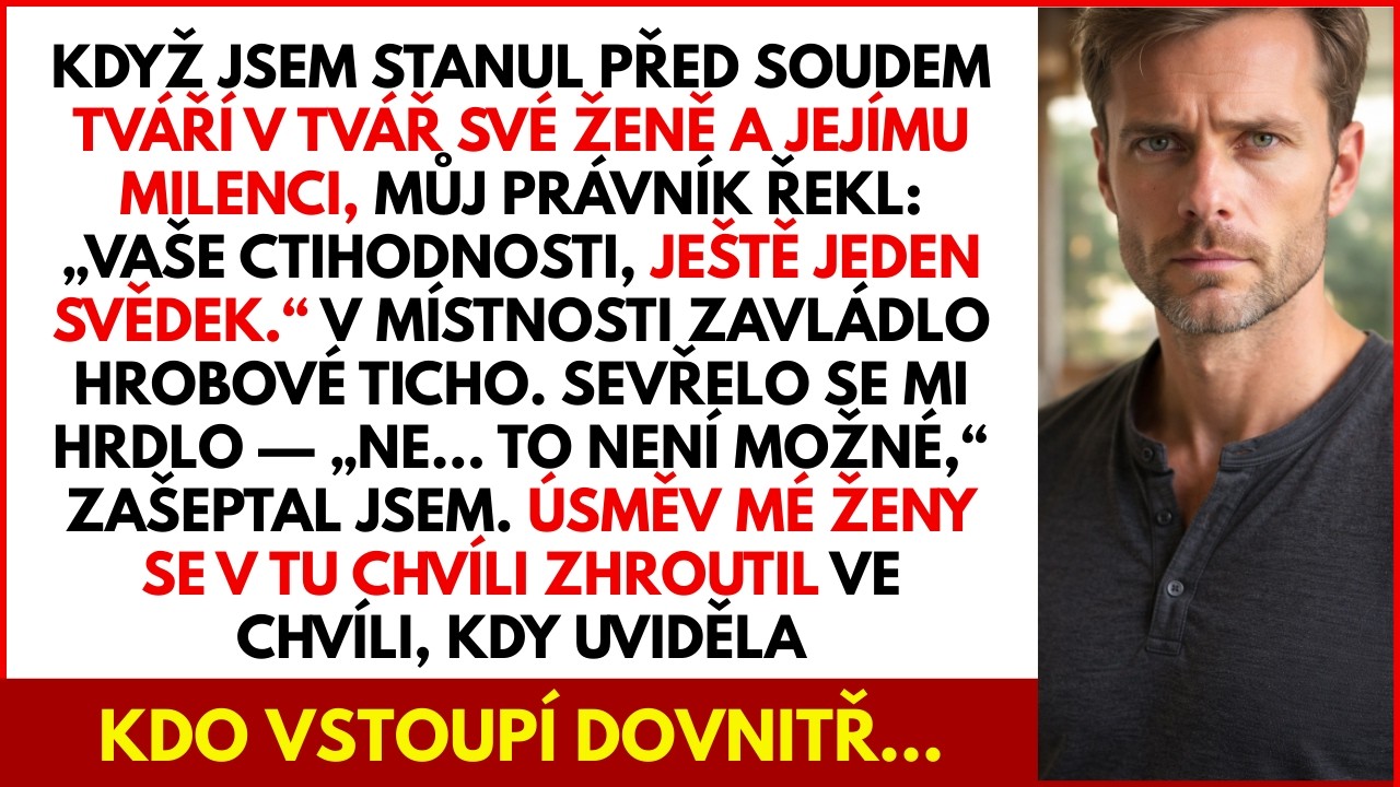 Když do soudní síně vstoupil „nečekaný svědek“, moje žena i její právník zbledli