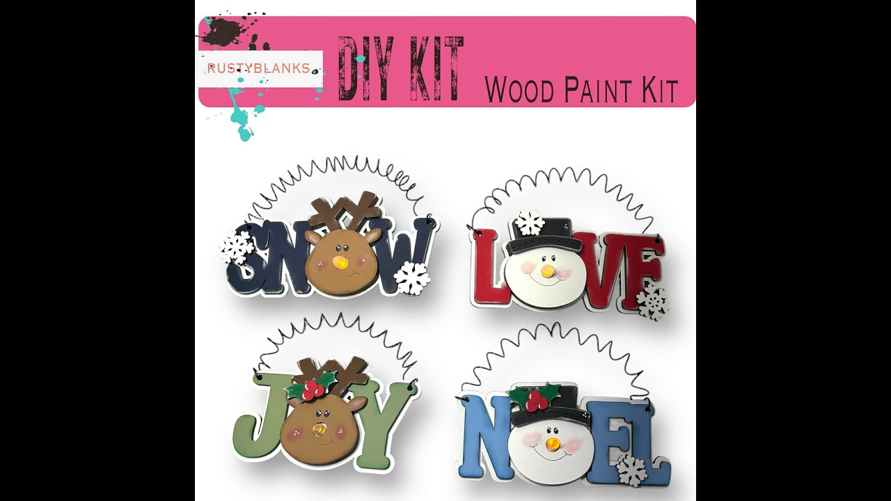 DIY Christmas Paint-Along 🎄 Light-Up Tea Light Word Ornaments