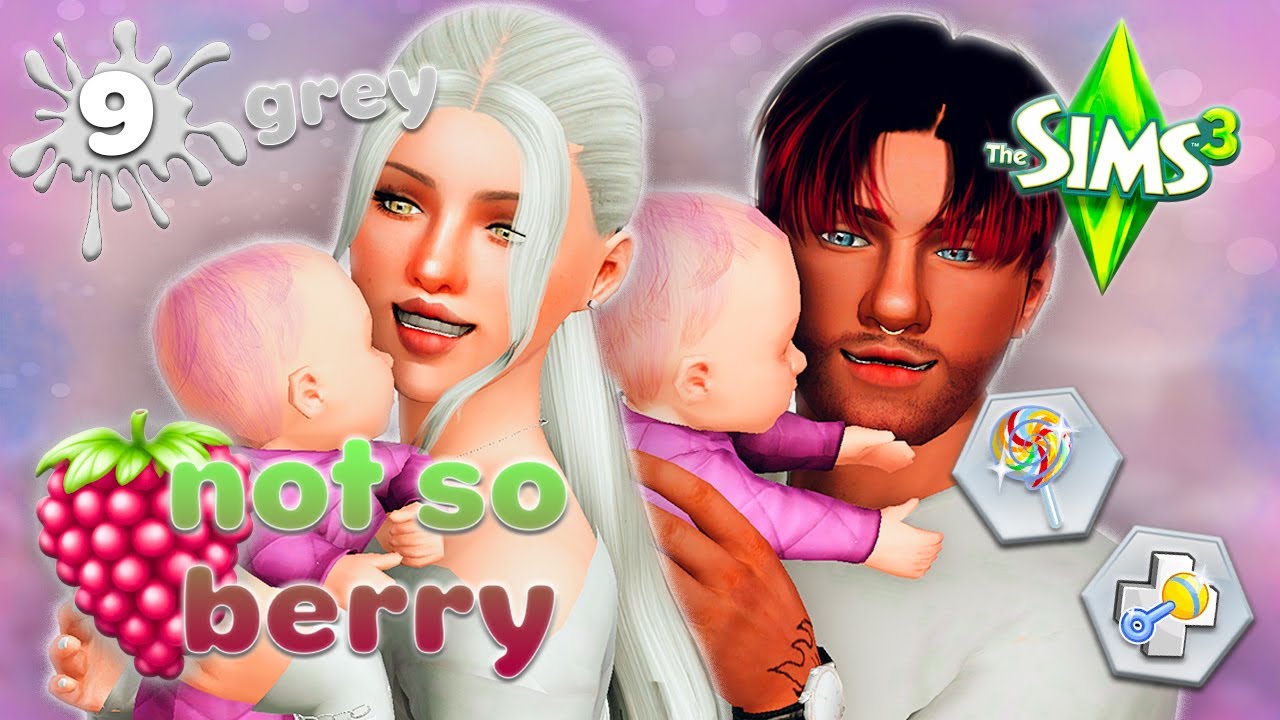 eating for THREE this whole time!! 🩶 | grey #9 | the sims 3: not so berry challenge