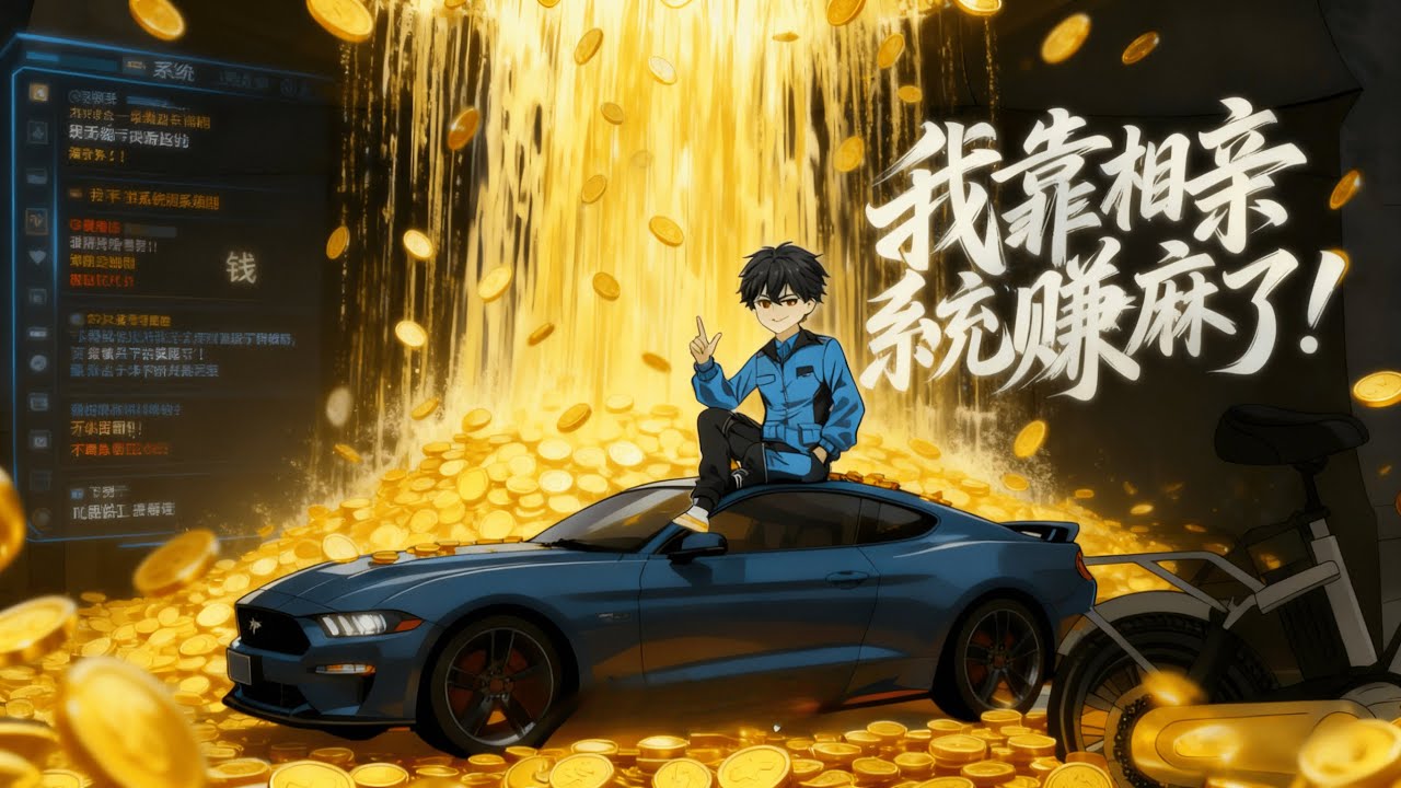 🤩林云靠相亲系统赚得盆满钵满，朋友酸了：你这是被富婆包养了？他掏出系统界面：看，相亲送的！#沙雕剧情 #漫畫