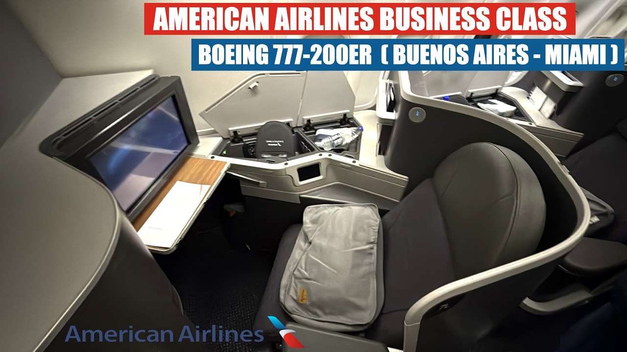 CAOS EN EL AEROPUERTO DE BUENOS AIRES | AMERICAN AIRLINES FLAGSHIP BUSINESS CLASS 777-200ER