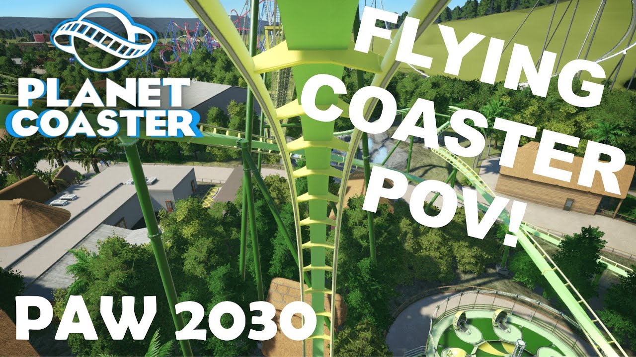 POV FLYING COASTER DE POLINESIA ONRIDE PORTAVENTURA / PAW 2030 / Planet Coaster