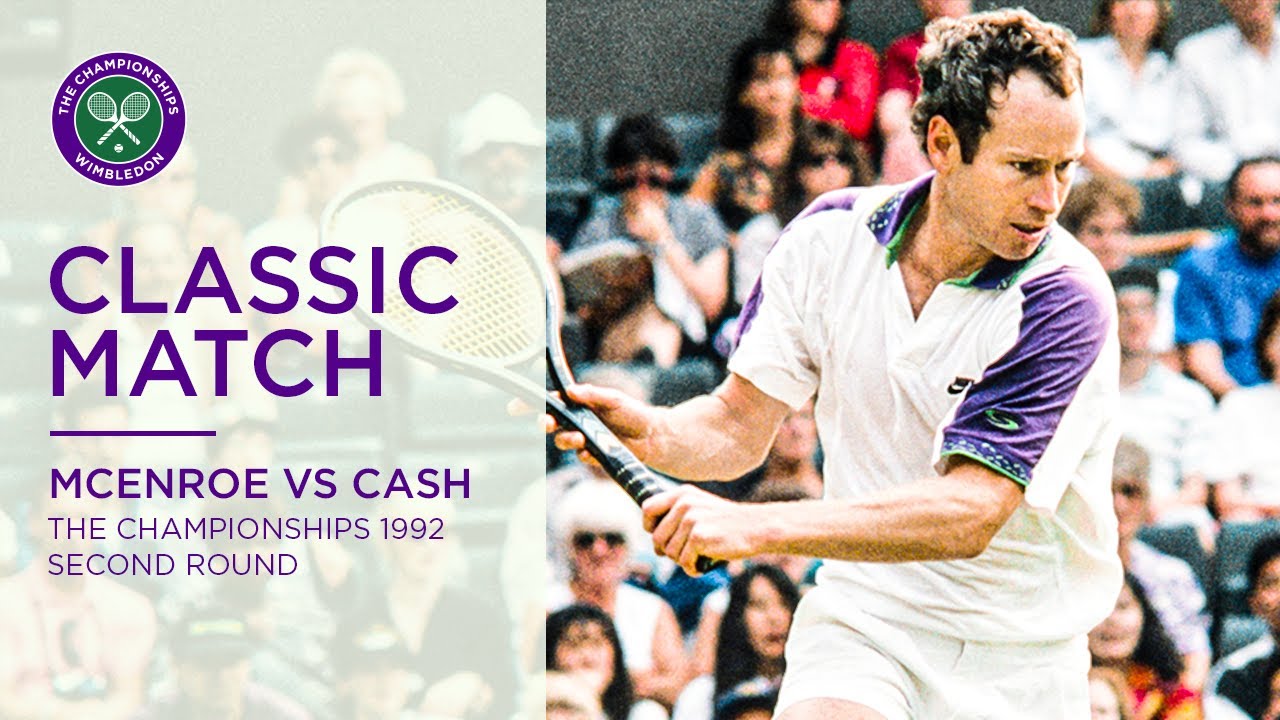 John McEnroe vs Pat Cash | Wimbledon 1992 second round | Full Match