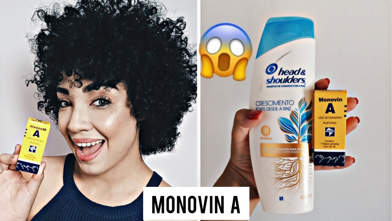 VOLTEI A USAR SHAMPOO BOMBA COM MONOVIN A - COMO FAZER? 😱💣 Receita Original *2022*