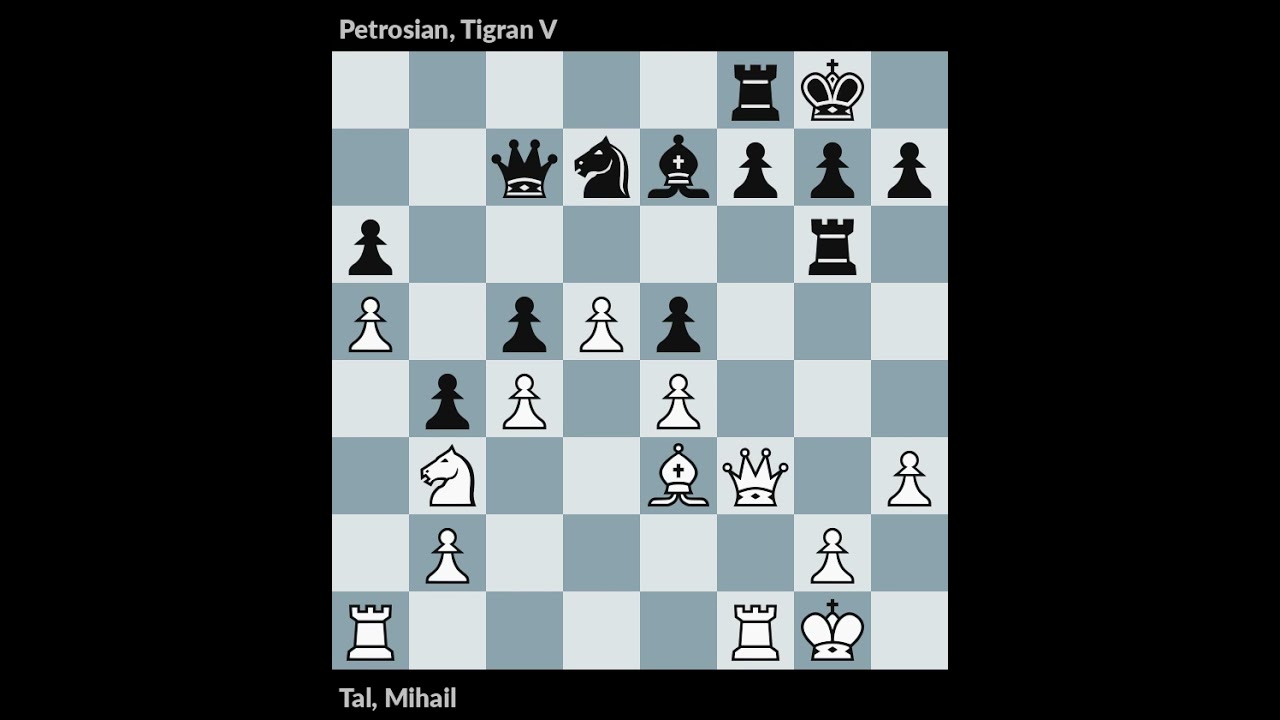 URS-ch25 1958 | Tal vs Petrosian | Round ?
