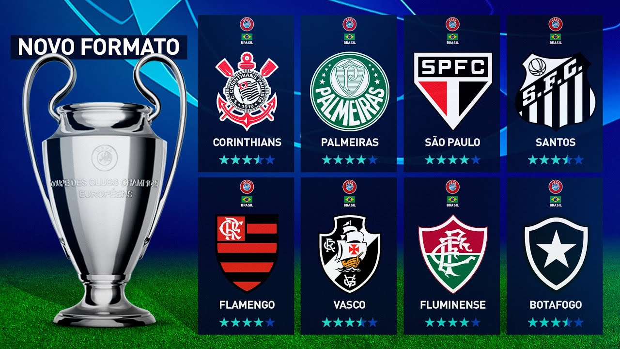 Coloquei PAULISTAS e CARIOCAS na NOVA CHAMPIONS LEAGUE 🏆