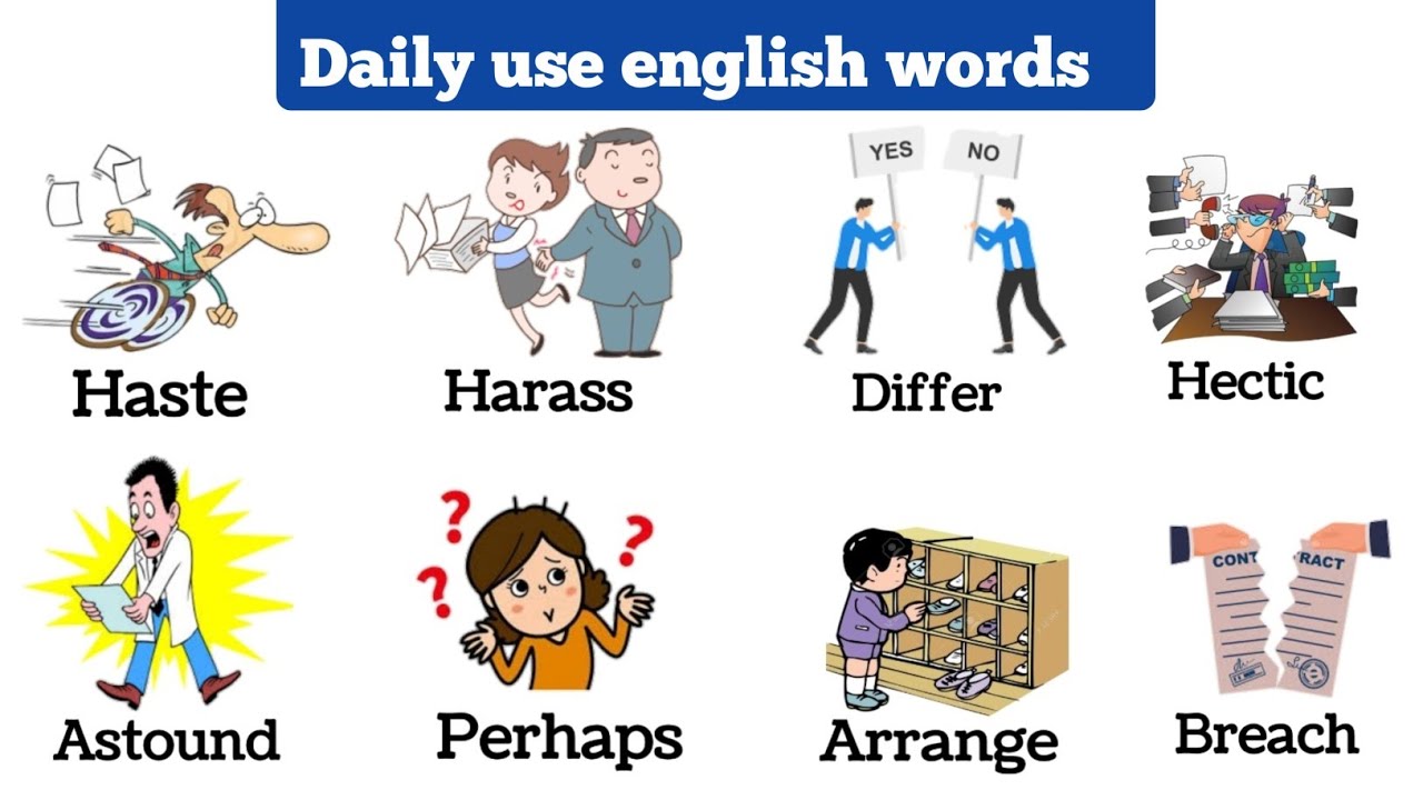 14+ Daily use english words | Vocabulary with sentences | Vocabulary for daily use |