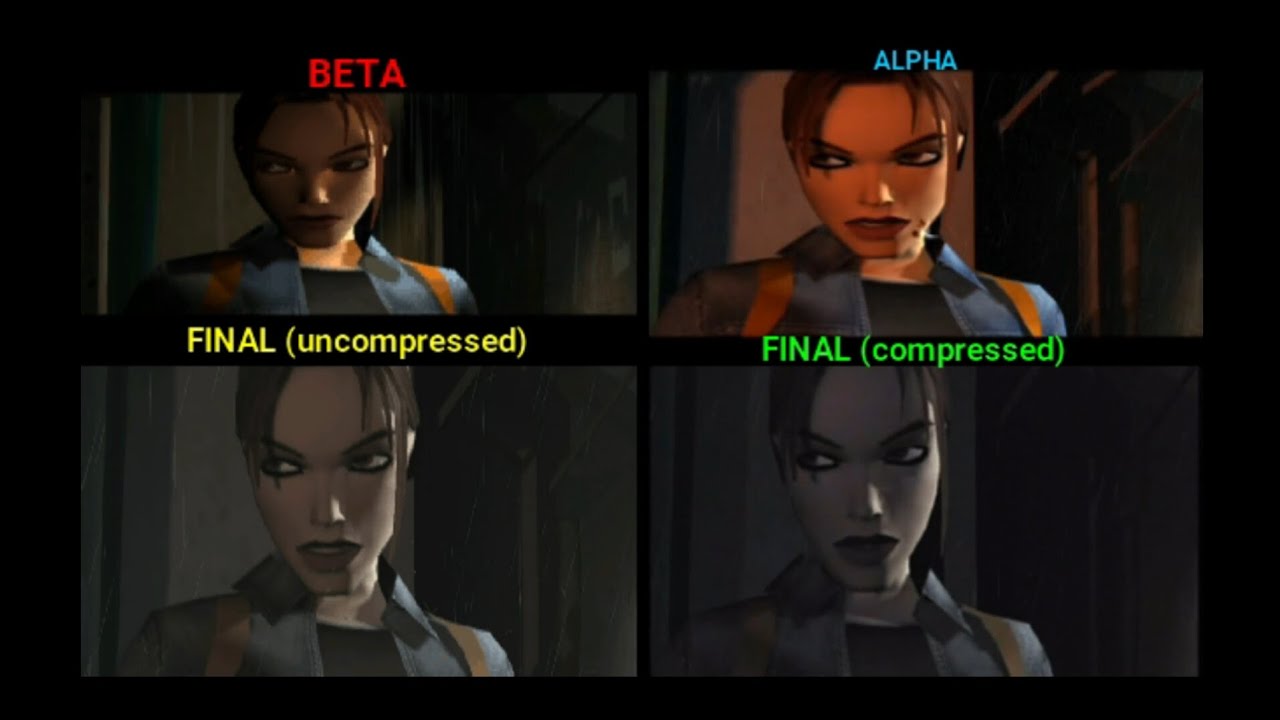 Tomb Raider AOD - FMV Comparision (Beta Differences)