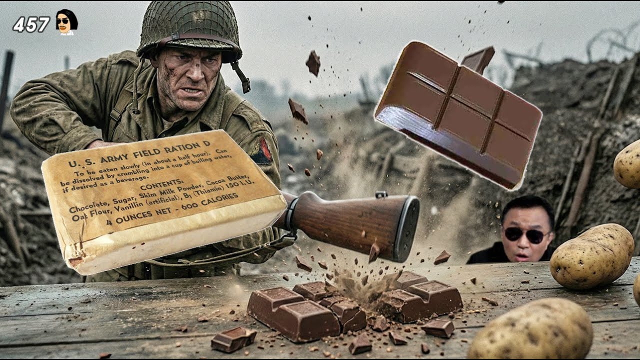 미군도 두려워한 초콜릿 전투식량 D-RATION 그대로 재현해 봤습니다. D-레이션 | 진상도 457편
